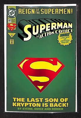 Buy SUPERMAN In ACTION COMICS Issue 687 REIGN OF THE SUPERMEN #12 DC Comic Book 1993 • 3.15£