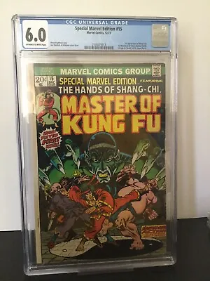Buy Special Marvel Edition #15 CGC 6.0 First Appearance Of Shang-Chi Starlin Nice • 275.94£