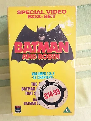 Buy Batman And Robin Vol 1 & 2 (1949) - VHS Pal - Preowned - TV Serial - Rare  • 12.99£