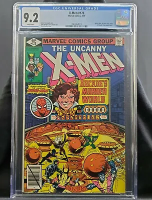 Buy Uncanny X-Men #123 CGC 9.2 1979 - Spider-Man, Arcade - Terry Austin Cover • 120.60£