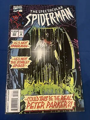Buy Spectacular Spider-man (1976)  #222 1st Appearance Of Spidercide (Reilly Clone) • 6.99£