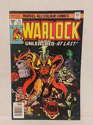 Buy Warlock #15 Adam Warlock Thanos Final Issue Marvel Comics 1976 Starlin • 13.99£