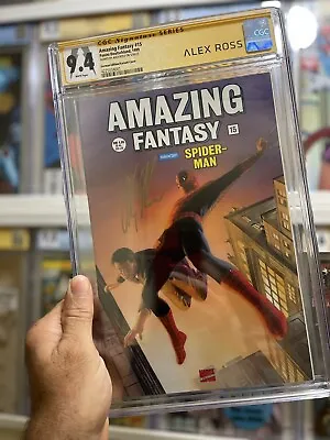 Buy AMAZING FANTASY #15 CGC 9.4, German Edition Variant Cover SIGNED BY ALEX ROSS🔥 • 296.84£