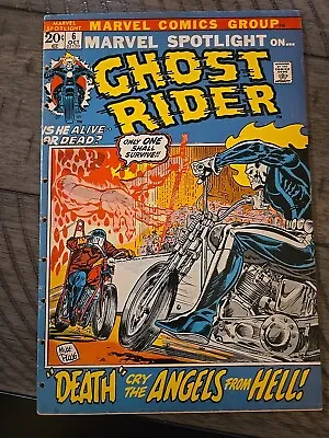Buy Marvel Spotlight 6 Ghost Rider 1972 Has Small Hole Punches As Shown- Not Stapled • 39.38£
