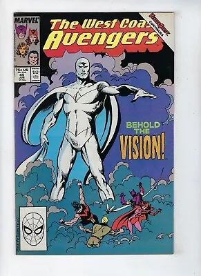 Buy West Coast Avengers # 45 Marvel Comic 1st Appearance Of White Vision Jun 1989 VF • 32.95£