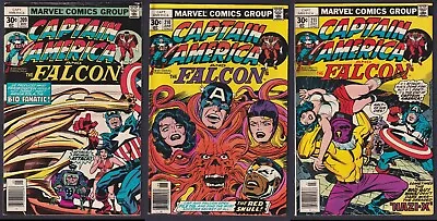 Buy Captain America 209 210 211 Marvel Comics 1977 Bronze-Age Lot Of 3 Jack Kirby • 6.92£