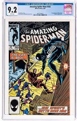 Buy 🔥 Marvel The Amazing Spider-man #265 6/85 Cgc 9.4 Nm White 1st App Silver Sable • 69.41£