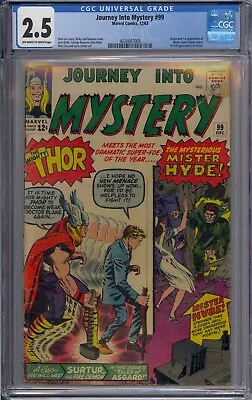 Buy Journey Into Mystery #99 Cgc 2.5 Thor Origin 1st Mister Hyde Calvin Zabo • 111.21£