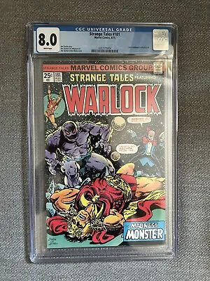 Buy Strange Tales 181 CGC 8.0 1975 1st GAMORA Full Appearance Warlock White Pages • 78.87£