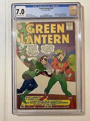 Buy Green Lantern 40 (1965) - Cgc 7.0 - Oww Pages 1st App. Krona - Beautiful Colors! • 199.88£