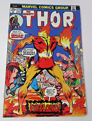 Buy Thor #225 1974 [VF] 1st Firelord High Grade Vintage Marvel Comic Hercules • 80.88£