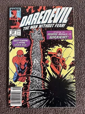 Buy DAREDEVIL #270 (Marvel, 1989) Spider-Man ~ 1st Blackheart ~ Newsstand • 31.58£
