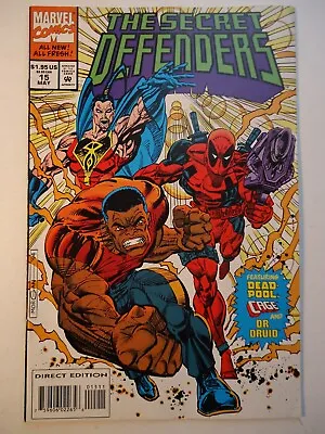 Buy SECRET DEFENDERS #15 Marvel Comics 1994 VFn+ Guest Stars DEADPOOL • 4.50£