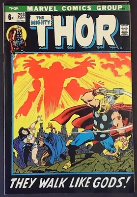 Buy THOR #203 (1972) - Pence Cover - FN Minus (5.5) - Back Issue • 6.99£