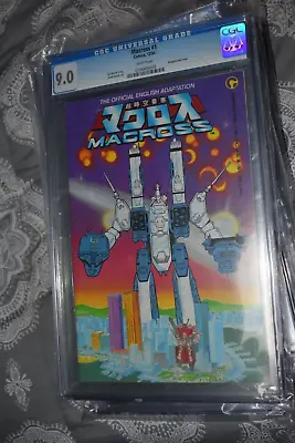 Buy Robotech Macross #1 CGC 9.0 1984 Rare From TV Series Comico Wrap Around Cover • 80.24£