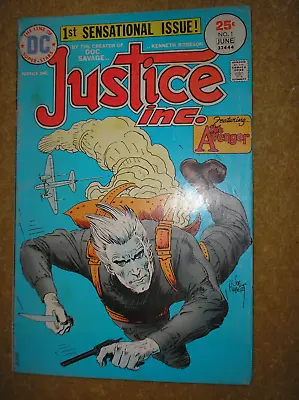 Buy JUSTICE INC # 1 THE AVENGER ROBESON McWILLIAMS 25c 1975 BRONZE AGE DC COMIC BOOK • 0.99£