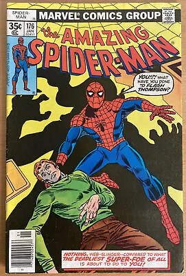 Buy Amazing Spider-man #176 Vf- January 1978 Dr Bart Hamilton As Green Goblin • 24.99£