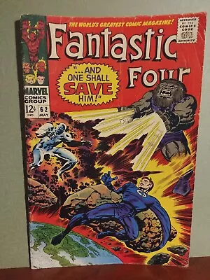 Buy Fantastic Four #62  1st App Blastaar! Inhumans! Marvel 1967  4.0 • 25.41£