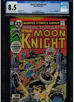 Buy Marvel Spotlight #29 Cgc 8.5 2nd Solo Moonknigh 1976 Jack Kirby Cream Off White  • 62.90£