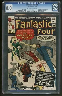 Buy Fantastic Four 20 Marvel Comics CGC 8.0, First Molecule Man • 1,300£