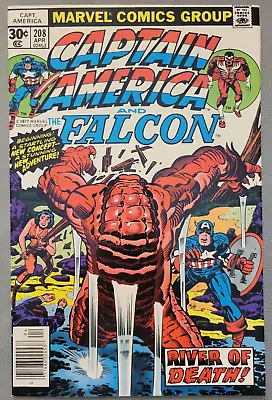 Buy Captain America #208 1977 Key Newsstand 1st Cameo Arnim Zola Kirby Cover *CCC* • 15.81£