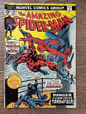 Buy The Amazing Spider-man #134, Fine, Danger Is A Man Named Tarantula • 159.83£