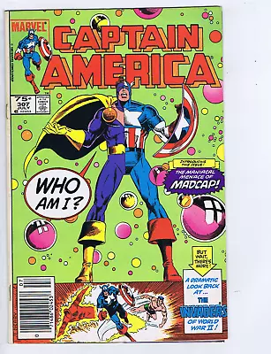 Buy Captain America #307 Marvel 1985  1st Appearance Madcap, CANADIAN PRICE VARIANT! • 31.54£