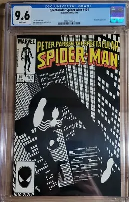 Buy 1985 Spectacular Spider-Man 101 CGC 9.6 Early Black Costume Symbiote Cover • 157.70£