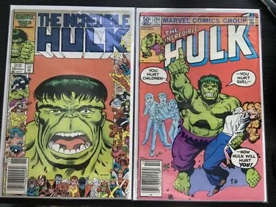 Buy Incredible Hulk #325 & #264 - BOTH NEWSSTAND - Marvel Comics - GD/FN • 10.27£