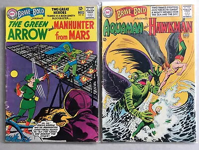 Buy BRAVE And The BOLD 50 51 GREEN ARROW MManhunter Aquaman HAWKMAN Solid Mid-grade • 46.65£