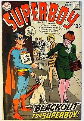 Buy Dc Comics (1969) Superboy #154-  Blackout For Superboy!  (VF+/8.5) • 7.91£