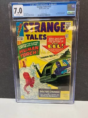 Buy Strange Tales 117 CGC 7.0 Kirby Ditko Art Stan Lee Story 2/1964 Human Torch • 173.40£