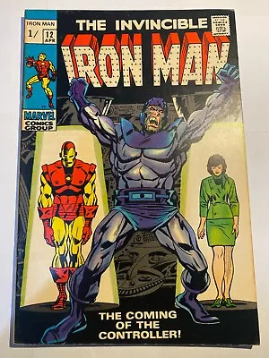 Buy INVINCIBLE IRON MAN #12  Marvel Comics  UK Price 1969  VF- • 18.95£