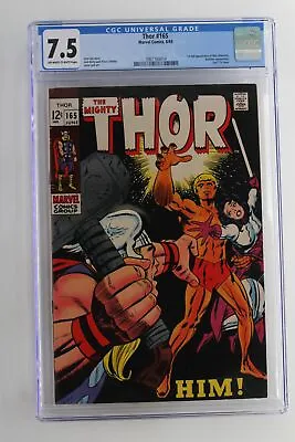 Buy Thor #165 - Marvel 1969 CGC 7.5 1st Full Appearance Of Him (Adam Warlock). • 267.78£