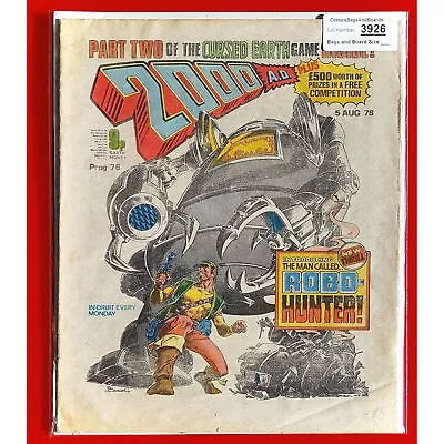 Buy 2000AD Prog 76 1st Robo-Hunter Appearance Comic Book 5 8 77 UK 1977 (set 3926 . • 28£