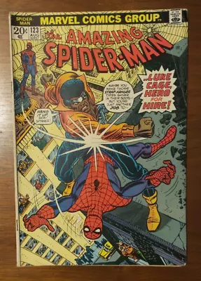 Buy The Amazing Spider-Man #123 (1973) Vs. Luke Cage Gwen Stacy Funeral Romita • 19.42£