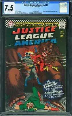 Buy Justice League Of America #45 (DC, 1966) CGC 7.5 • 118.31£