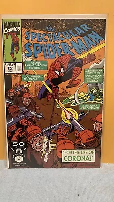 Buy Spectacular Spiderman #177 (1991) “For The Life Of Corona!” Marvel Comic • 3.91£