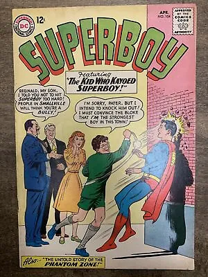 Buy Superboy #104 (DC, 1963) Origin Of The Phantom Zone Curt Swan FN- • 19£