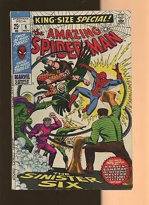 Buy Amazing Spider-man Annual #6, FN- 5.5, 1st Appearance Sinister Six Reprint • 75.11£