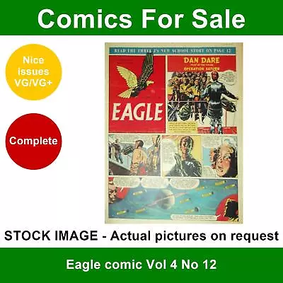 Buy Eagle Comic Vol 4 No 12 - VG/VG+ - 26 June 1953 • 5.99£
