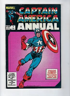 Buy CAPTAIN AMERICA ANNUAL # 7 (Marvel, CHAOS CUBED! 1983) FN • 4.95£