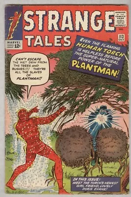 Buy Strange Tales #113 October 1963 VG First Plantman • 42.71£
