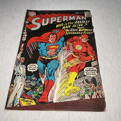 Buy Superman # 199 - 1st Superman/Flash Race 1967 • 50.18£