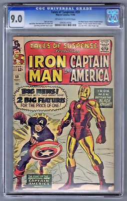 Buy 1964 Tales Of Suspense #59 - 1st Captain America Solo Story! 1st App. Jarvis • 1,438.56£