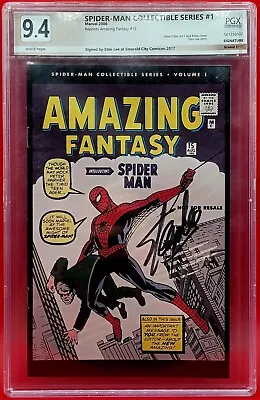 Buy Amazing Fantasy #15 9.4 Spider-man Collectible Series Stan Lee Signature Series! • 791.57£