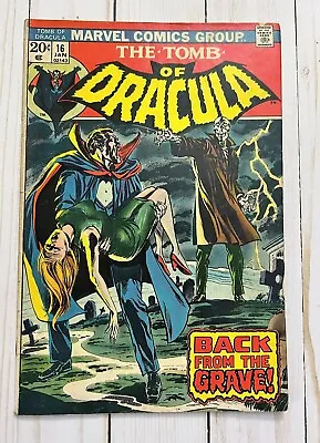 Buy TOMB OF DRACULA #16 1974 1ST APPEARANCE Of DR SUN  Return From The Grave   • 39.97£