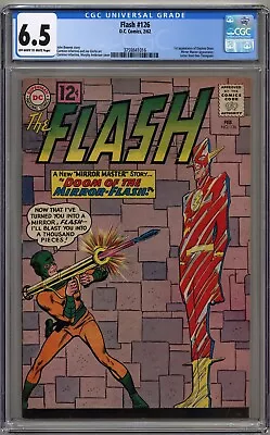 Buy Flash #126 Cgc 6.5 Off-white To White Pages Dc Comics 1962 • 118.59£