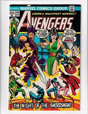Buy Avengers 114 Vg/fn Marvel Comics Book Iron Man Captain America Romita (1973) • 14.22£