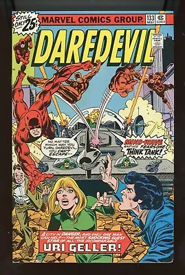 Buy 1976 Marvel,   Daredevil   # 133, 1st Mind-Wave & Uri Geller Appears, VF, BX96 • 20.82£